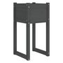 Voir la diapositive 4 : VIDAXL Jardinieres 2 pcs Gris 40x40x81 cm Bois massif de pin