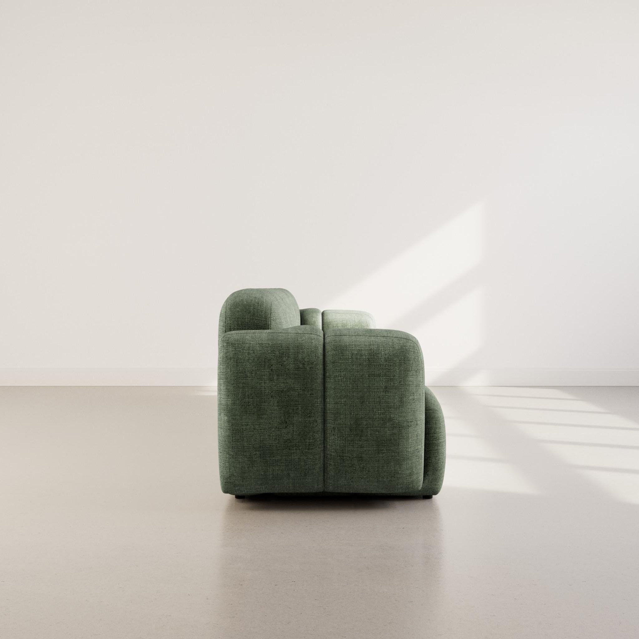 Voir la diapositive 6 : BEST MOBILIER Grace - canapé modulable 3 places en velours texturé