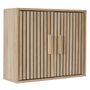 Voir la diapositive 5 : The Home Deco Factory Armoire murale 2 portes Saulk en bois - Marron