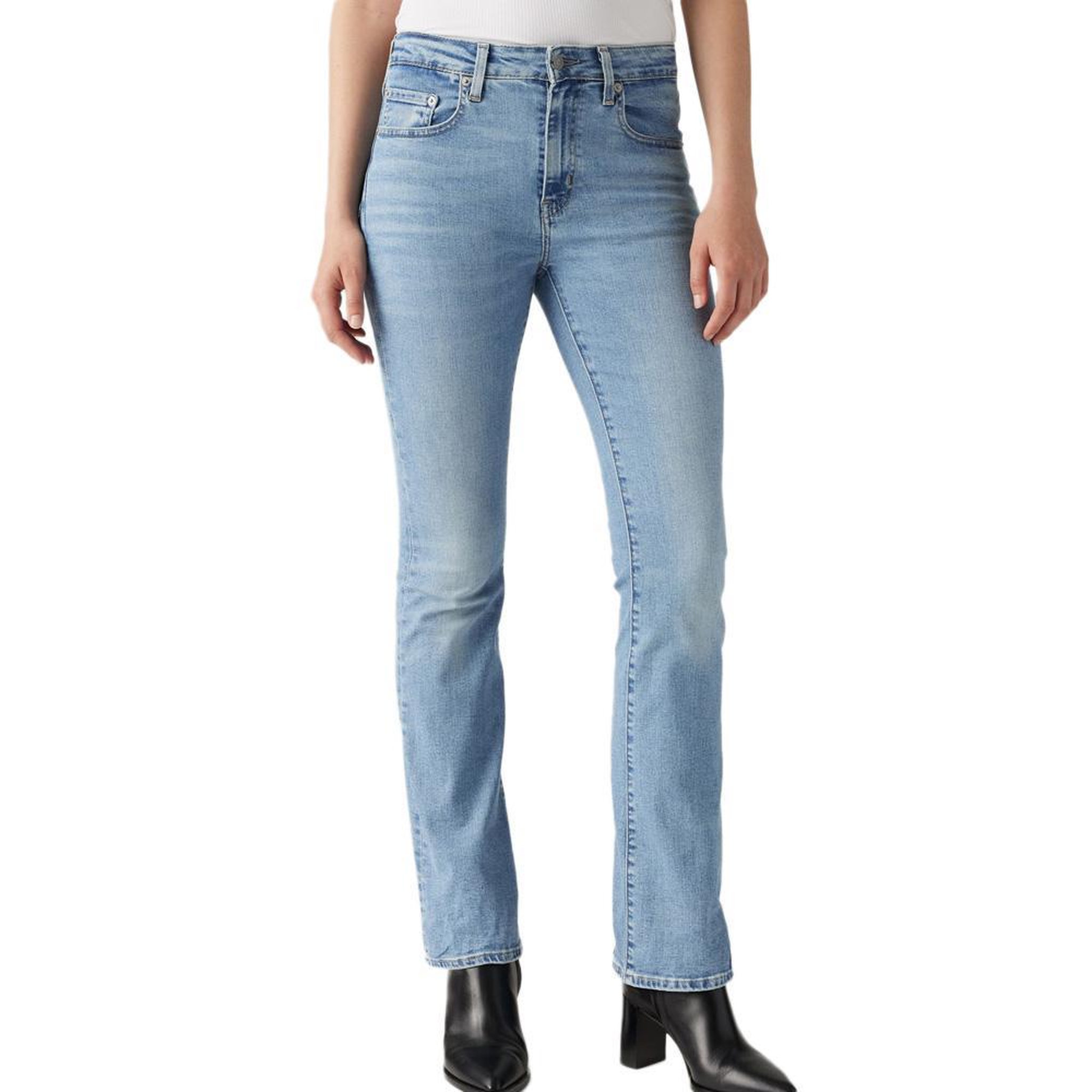Voir la diapositive 1 : Levi's Jeans 725 bleu femme levi's high rise bootcut light
