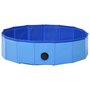 Voir la diapositive 4 : VIDAXL Piscine pliable pour chiens Bleu 80x20 cm PVC