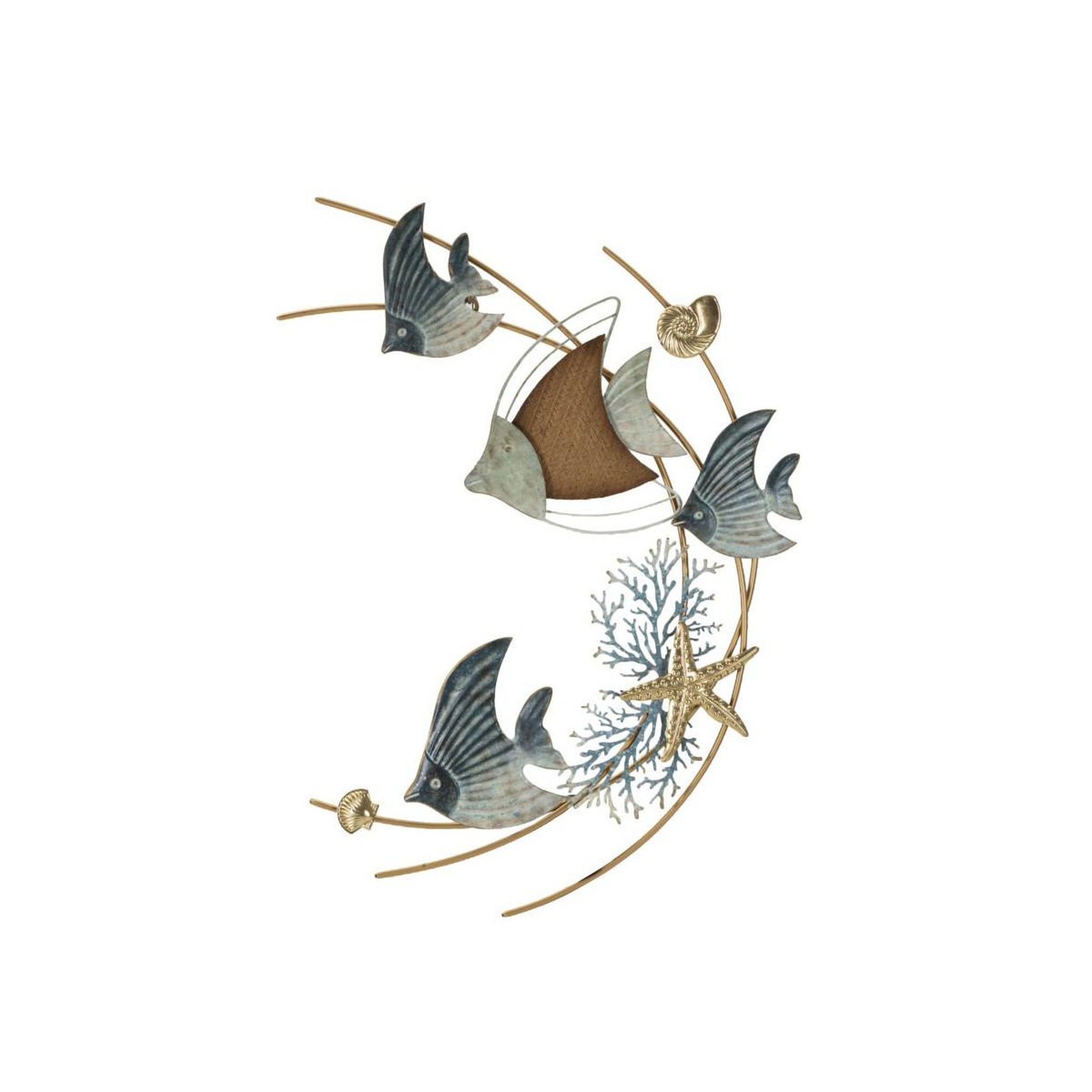Paris Prix Décoration murale en métal  dory  86cm multicolore
