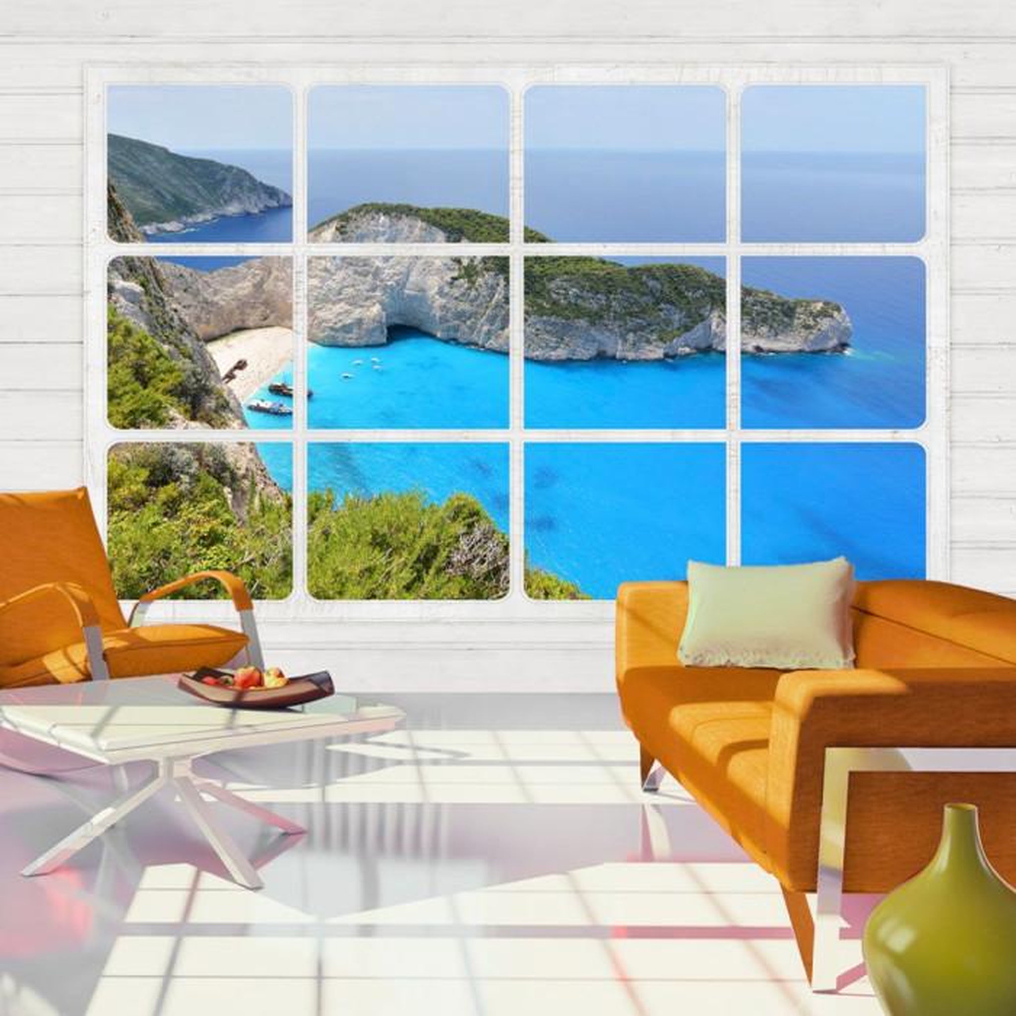 Paris Prix Papier Peint  Window on the World. Coloris disponibles : Multicolore