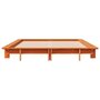 Voir la diapositive 4 : VIDAXL Cadre de lit sans matelas cire marron 135x190cm bois pin massif