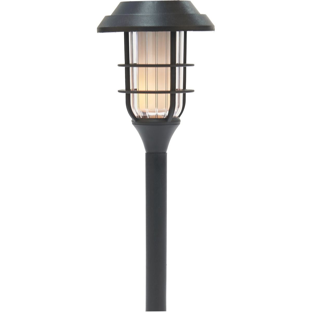 GARDENSTAR Borne solaire torche led jaune 11 x 43cm 