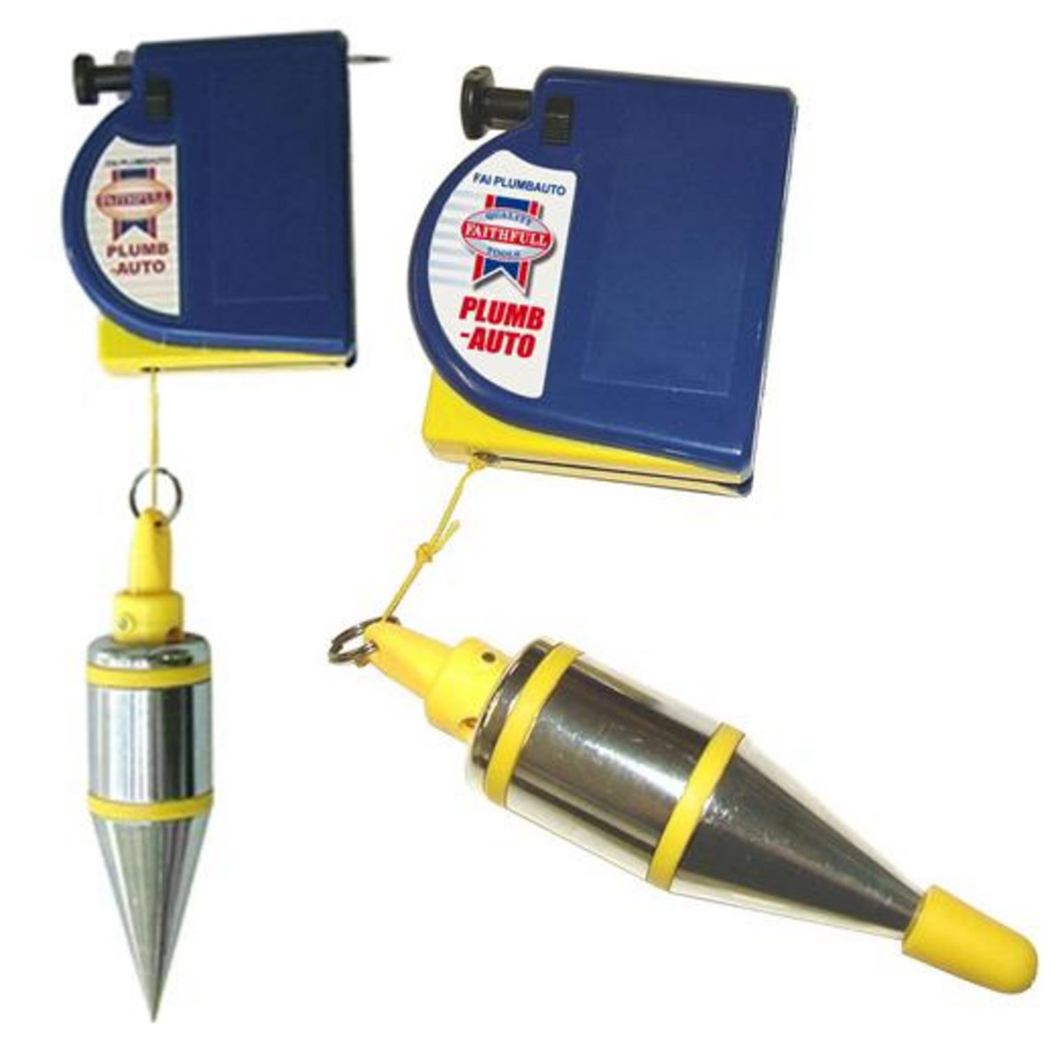 FAITHFULL Plomb conique automatique 400 g avec enrouleur