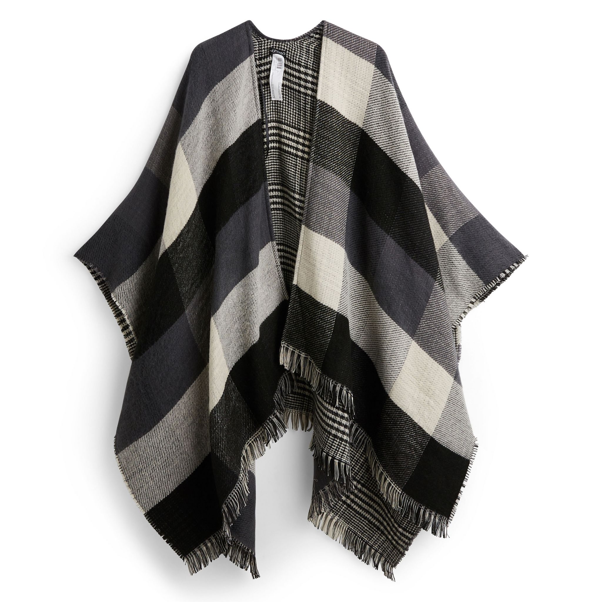 Poncho Écharpe Pimkie Multicolore En Coton - Accessoire Femme Polyvalent Et Coloré