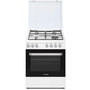 Voir la diapositive 1 : Rosieres Cuisinière gaz 63l 4 feux blanc - rgg663csw/e