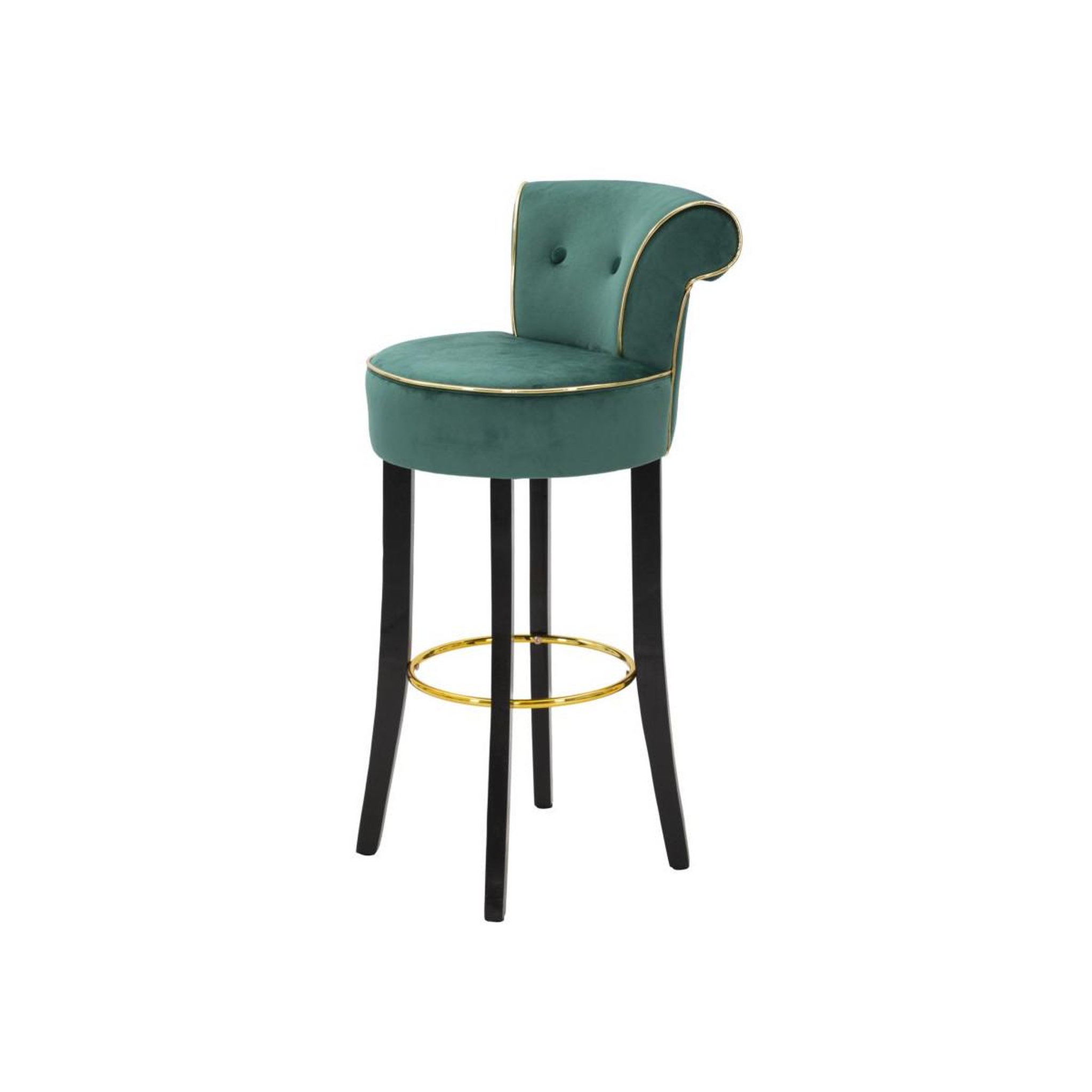 Voir la diapositive 3 : Paris Prix Tabouret de bar en velours  luxy  96cm vert