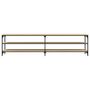 Voir la diapositive 5 : VIDAXL Meuble TV chene sonoma 200x30x50 cm bois d'ingenierie et metal