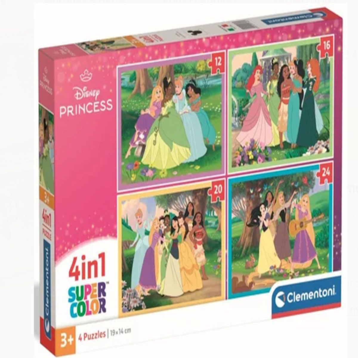 CLEMENTONI Puzzle enfant 4 en 1 – Disney Princess – Clementoni – Dès 4 ans