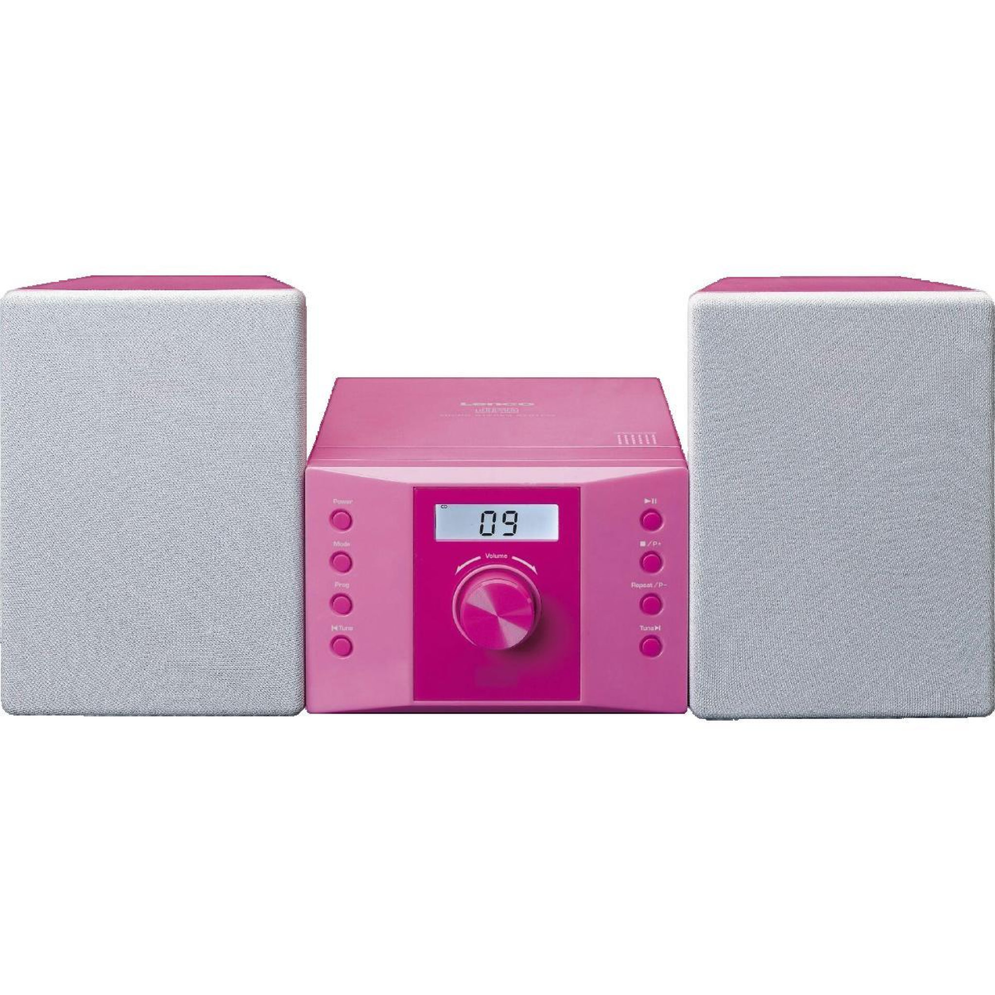 Voir la diapositive 1 : Lenco Chaîne HiFi Lenco MC-013PK rose pour enfants