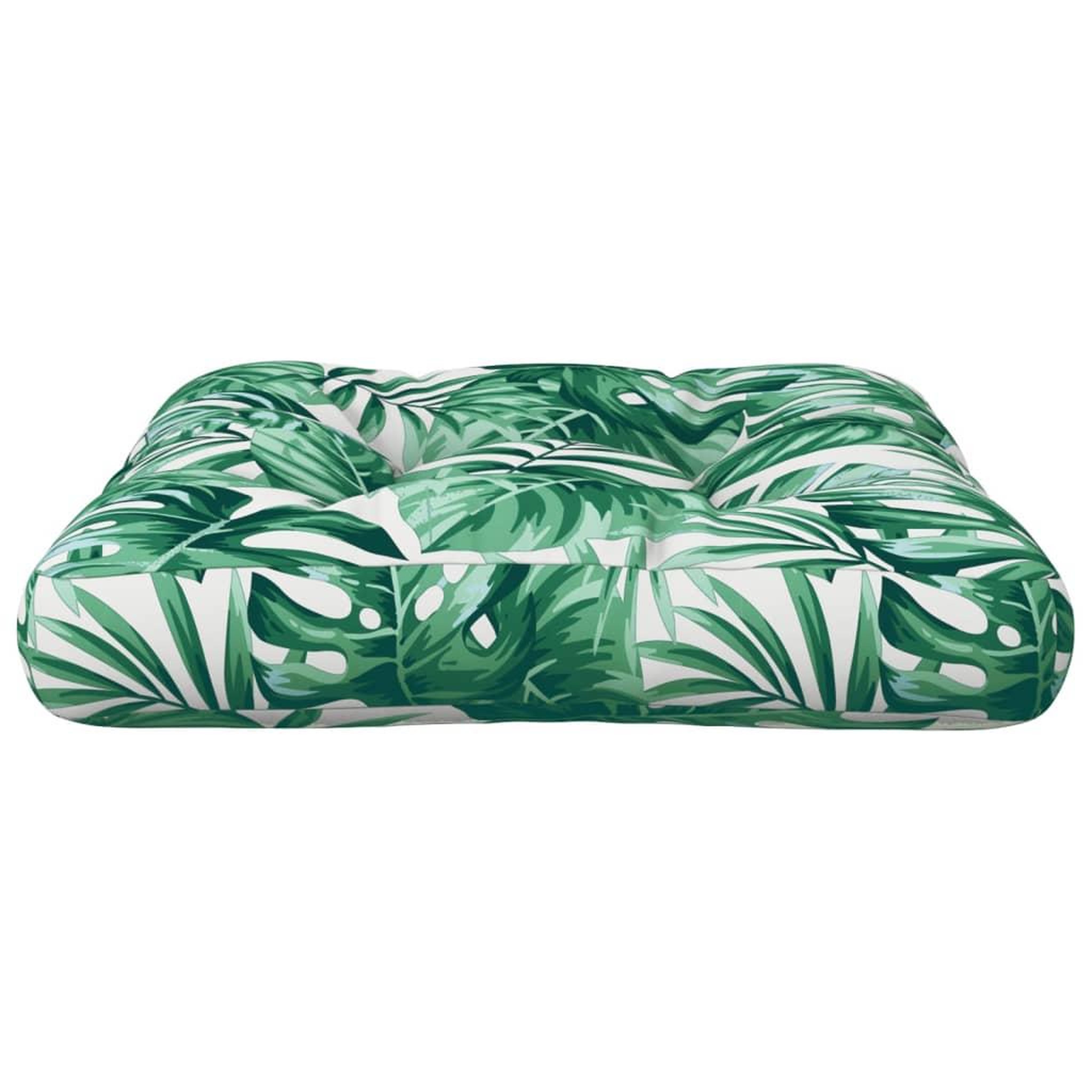Voir la diapositive 4 : VIDAXL Coussin de palette motif de feuilles 50x50x12 cm tissu