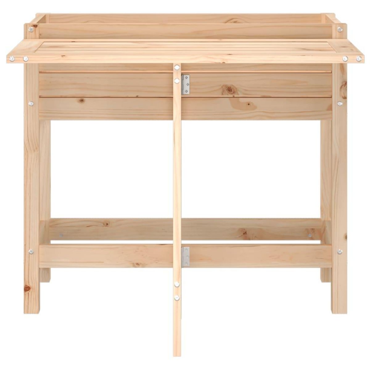 VIDAXL Jardiniere avec dessus de table pliable bois de pin massif