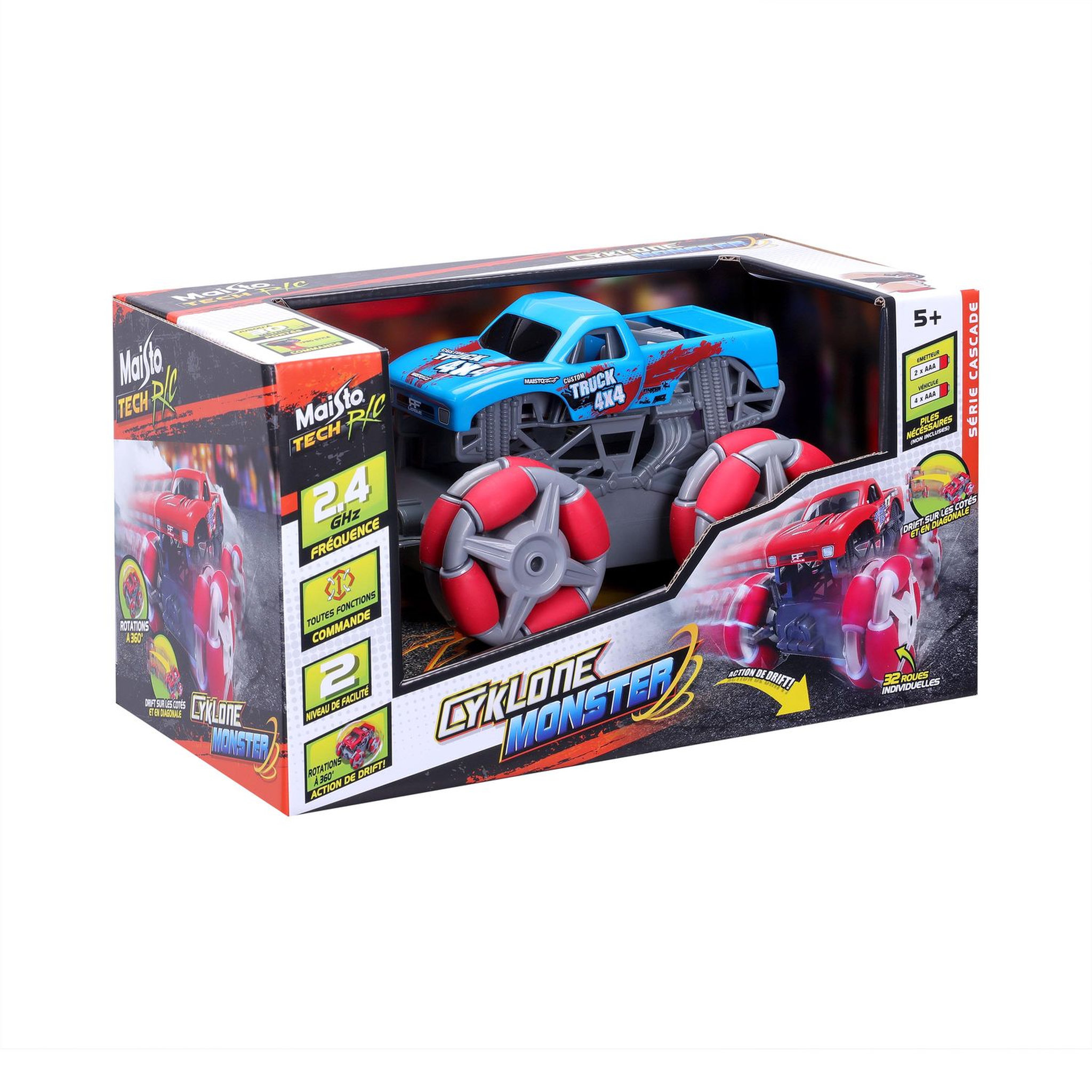 Voir la diapositive 3 : Bburago RC Maisto monster truck cyklone drift 