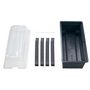 Voir la diapositive 2 : Habitat et Jardin Kit de 3 carrés potagers  Urban  sur pieds avec serre - 75 x 37 x 65 cm