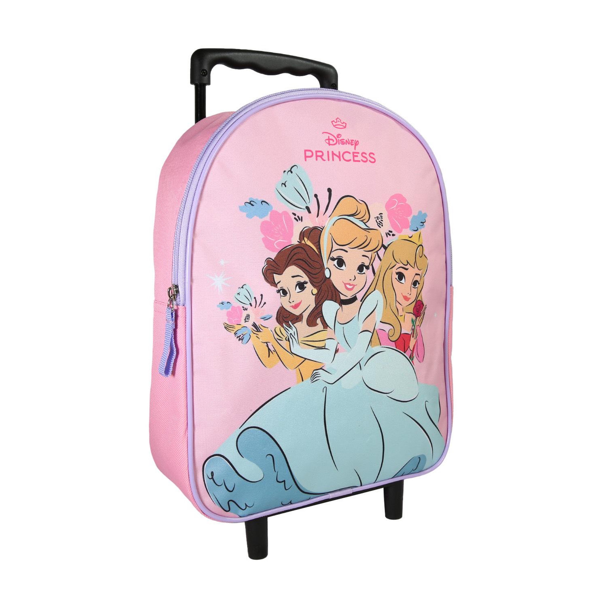 Voir la diapositive 2 : Bagtrotter Sac à dos à roulettes Princesses Disney rose - Bagtrotter