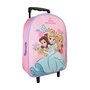 Voir la diapositive 2 : Bagtrotter Sac à dos à roulettes Princesses Disney rose - Bagtrotter