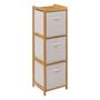 Voir la diapositive 1 : FIVE Étagère 3 Paniers de Rangement  Tidy  109cm Naturel