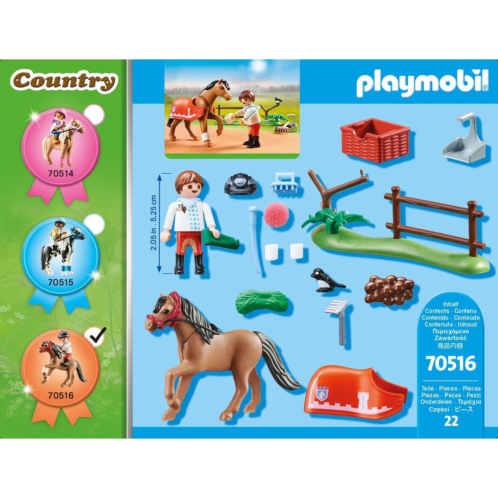 Voir la diapositive 4 : PLAYMOBIL Country Poney de collection du Connemara