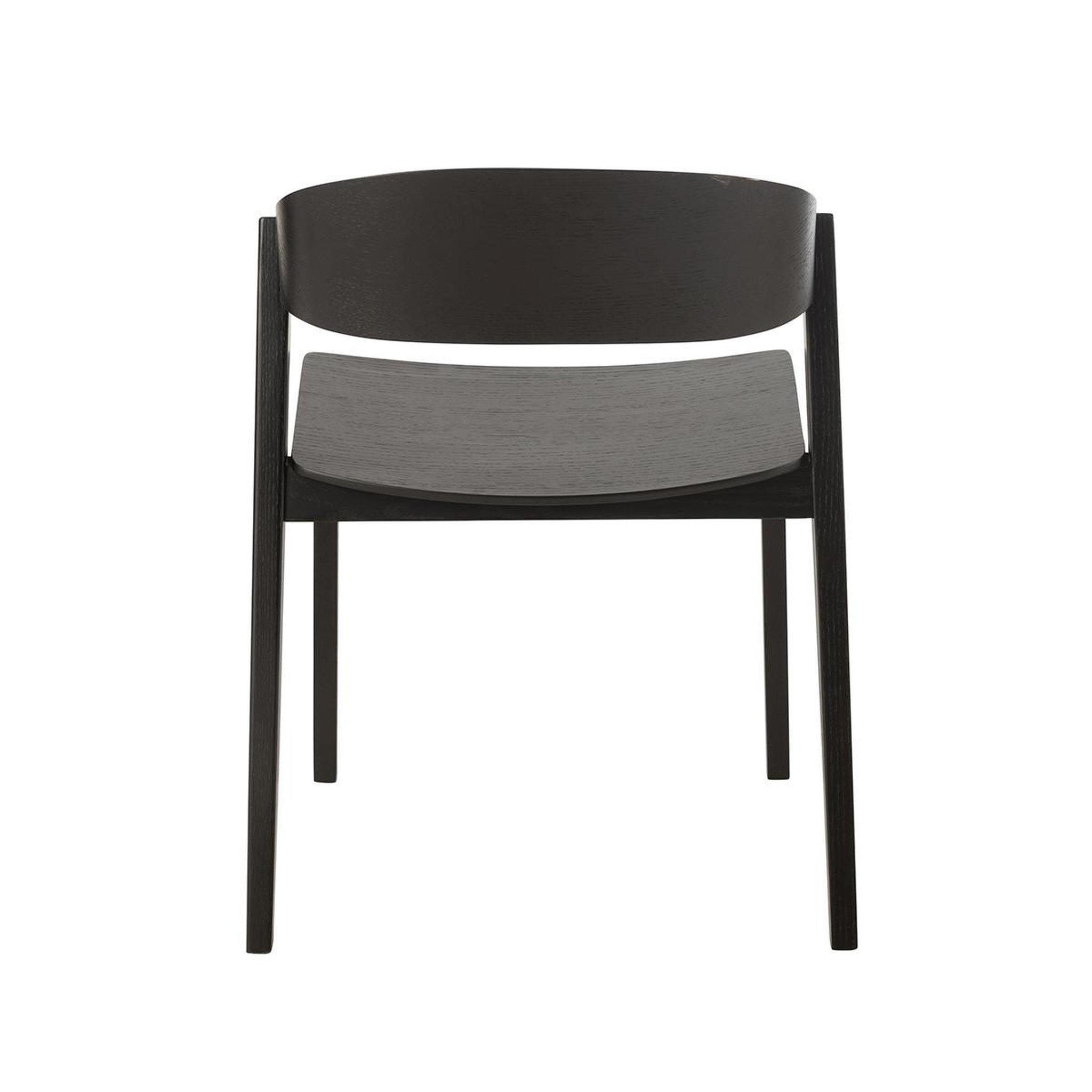 Voir la diapositive 4 : J-LINE Chaise en bois  laga  75cm noir