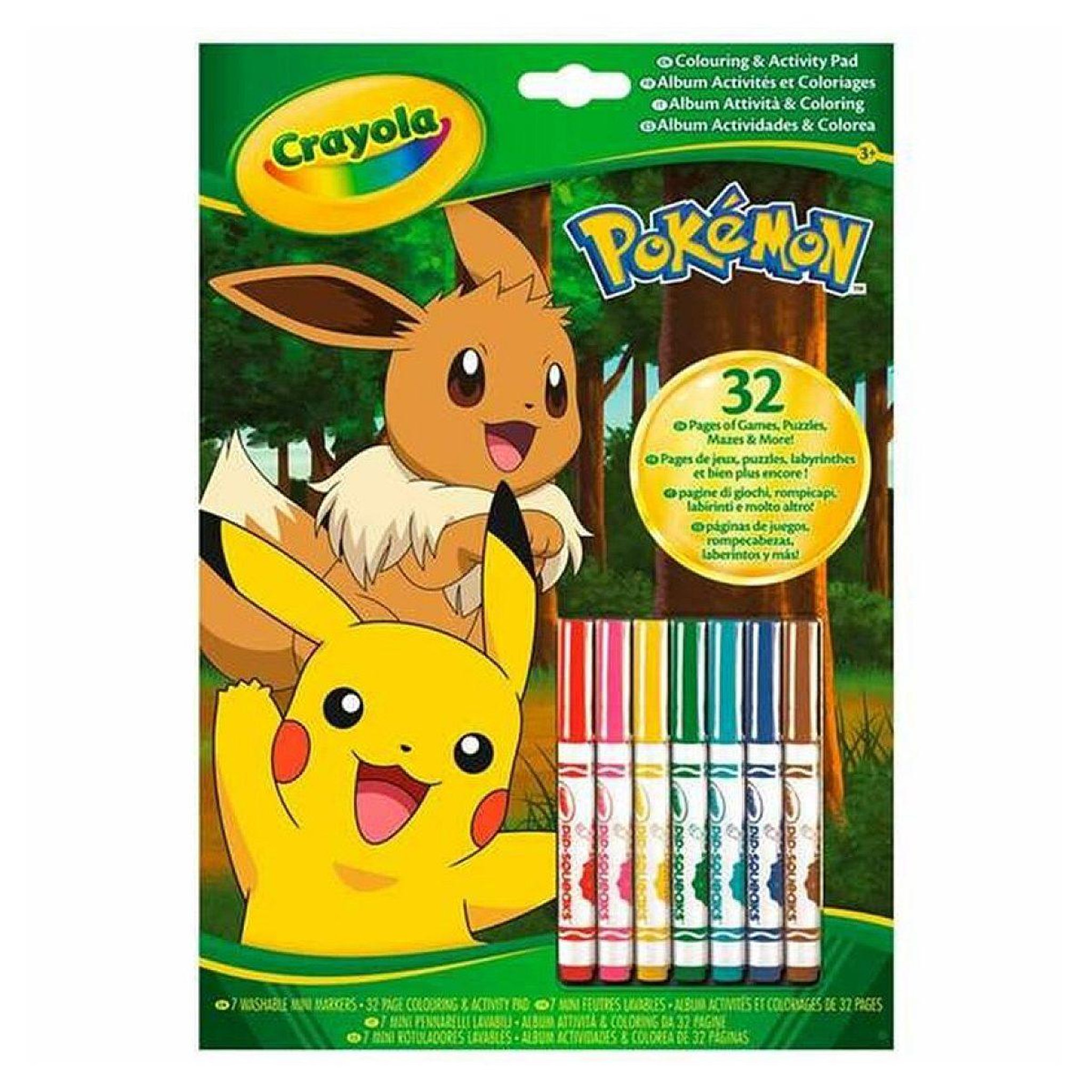 Crayola Cahier de coloriage et activites pokemon