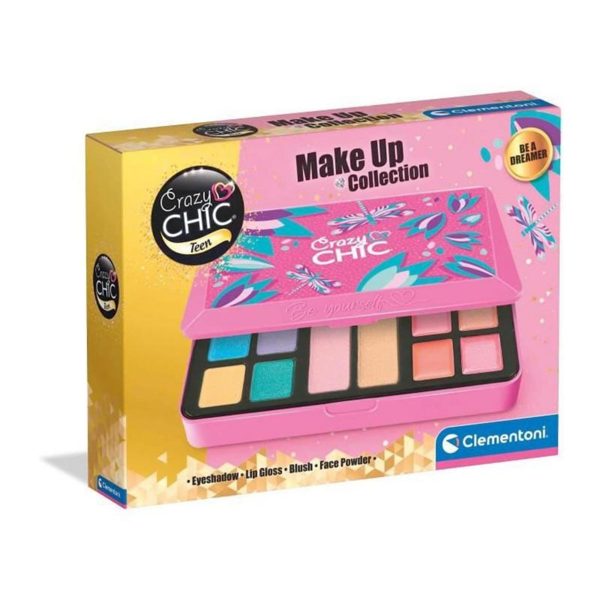 NEW BORN BABY Clementoni - Palette de maquillage Crazy Chic - Be a dreamer -