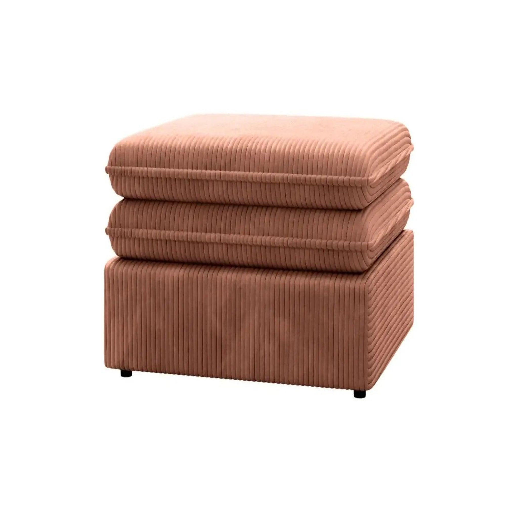 Voir la diapositive 4 : CASANOVA PARIS Oscar - pouf velours cotelé