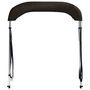 Voir la diapositive 4 : VIDAXL Auvent bimini a 2 arceaux noir 180x150x110 cm
