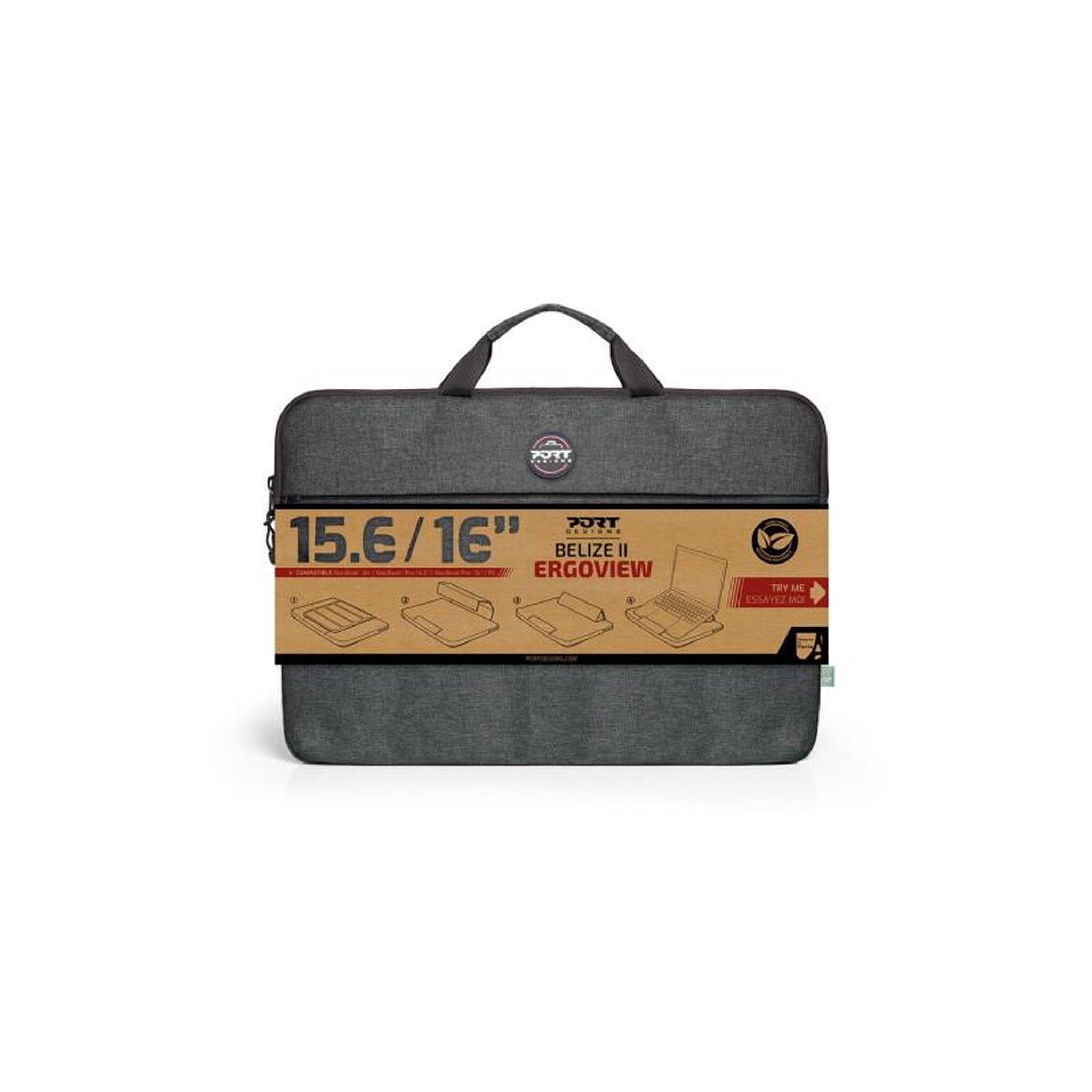 Voir la diapositive 3 : PORT DESIGNS Sacoche pour ordinateur portable Port Designs Sacoche PC BELIZE II ERGOVIEW avec support integre 15.6 16