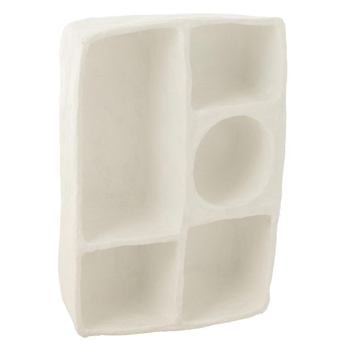 Paris Prix Étagère Murale en Papier Mâché  Flint  80cm Blanc