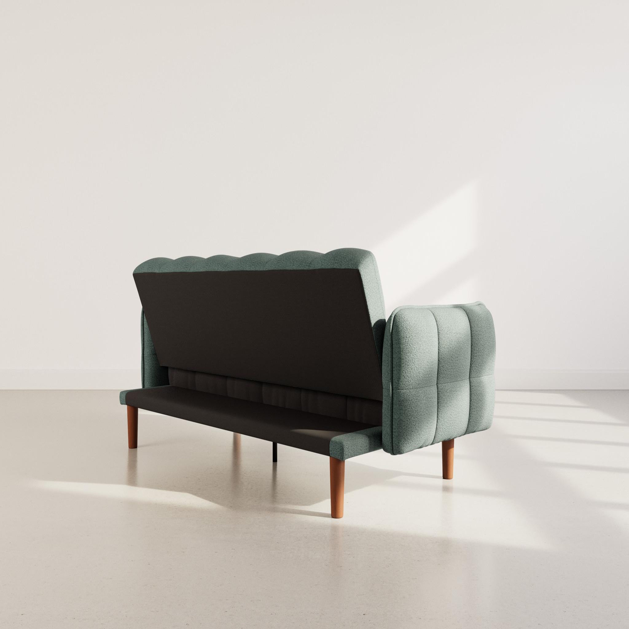 Voir la diapositive 6 : BEST MOBILIER Adam - canapé convertible clic-clac 2 places en tissu texturé