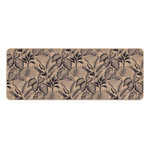 Paris Prix Tapis Déco Imprimé  Stylis  45x120cm Naturel & Noir