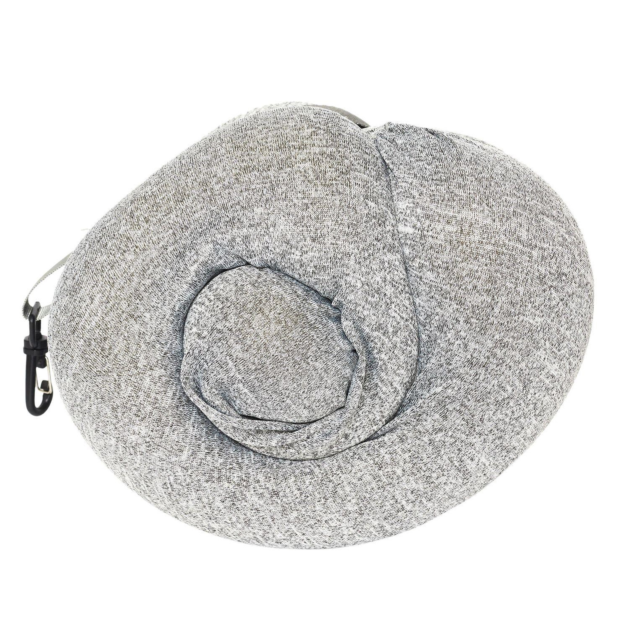 Voir la diapositive 4 : TOILINUX Coussin de voyage à mémoire de forme enroulable - gris