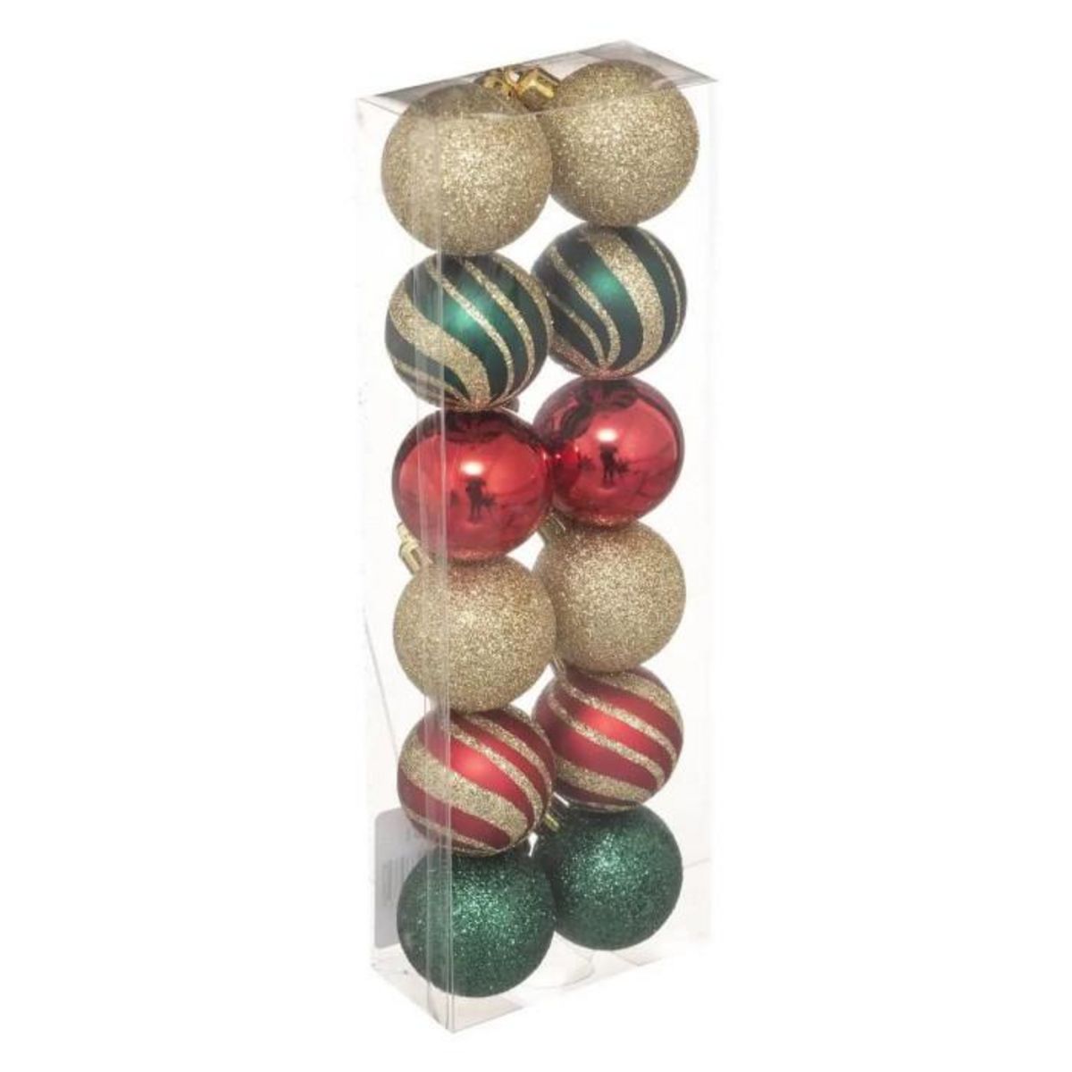 ATMOSPHERA Lot de 12 Boules de Noël  Délice des Fêtes  4cm Multicolore