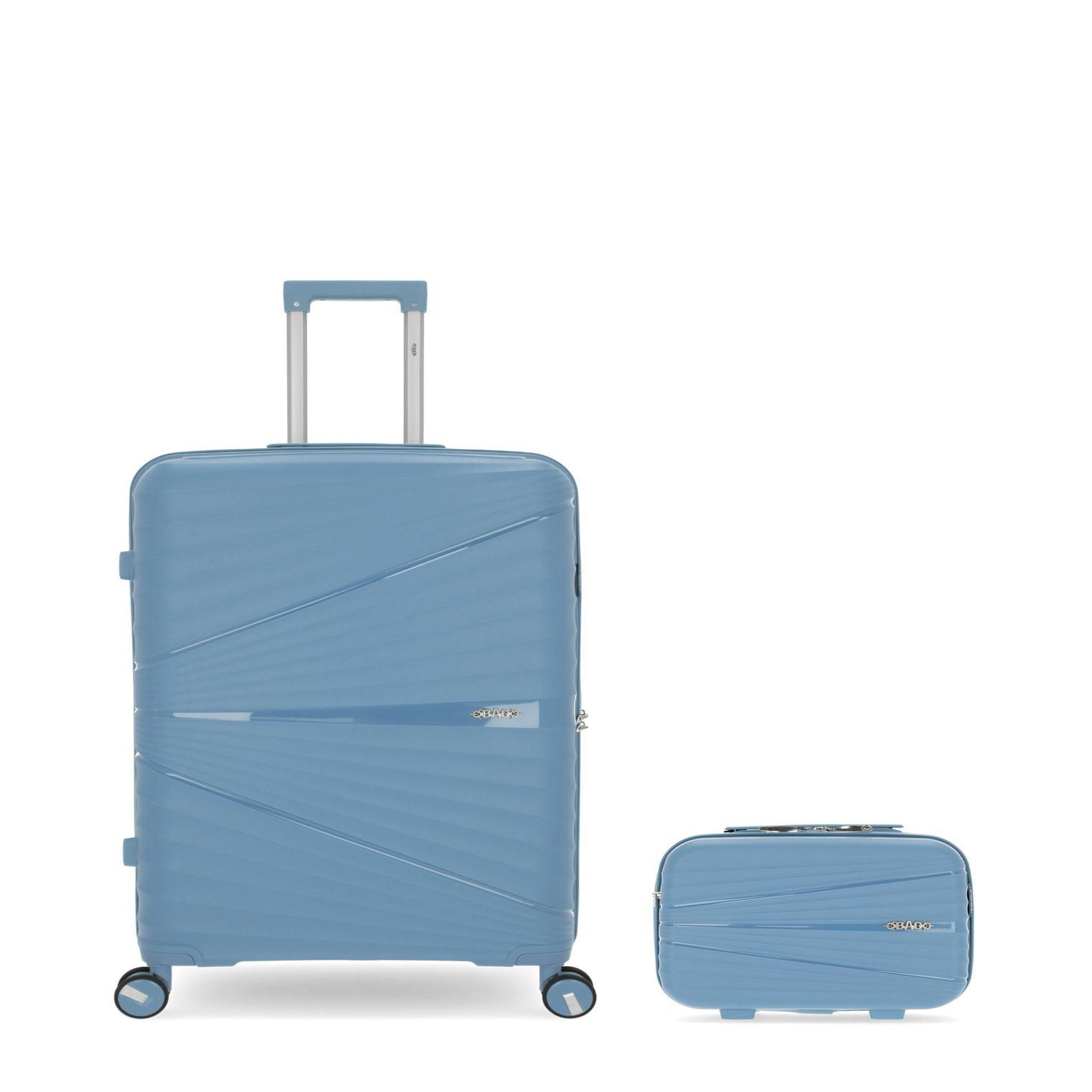 OBAGO OBAGO - LOT DE 2 - Valises grand format et grand vanity VELA. Coloris disponibles : Vert, Bleu