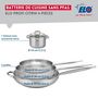 Voir la diapositive 2 : ELO Ensemble de 3 Poêles de cuisson 24, 28 et 32 cm et 1 faitout 14 cm Elo Profi Citrin