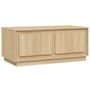 Voir la diapositive 2 : VIDAXL Table basse chene sonoma 102x50x44 cm bois d'ingenierie