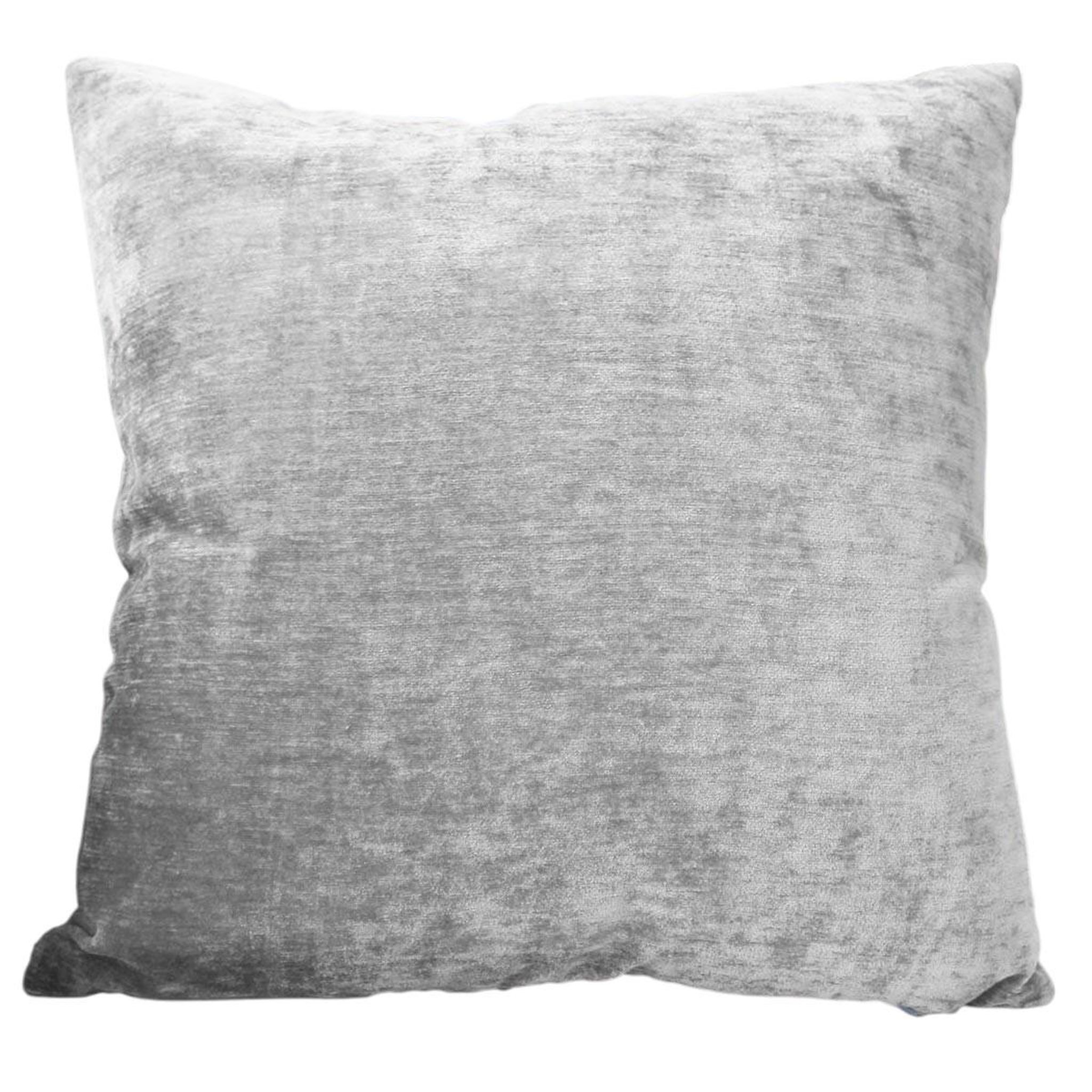 ENJOY HOME Coussin déco en velours  velvet  40x40cm gris clair