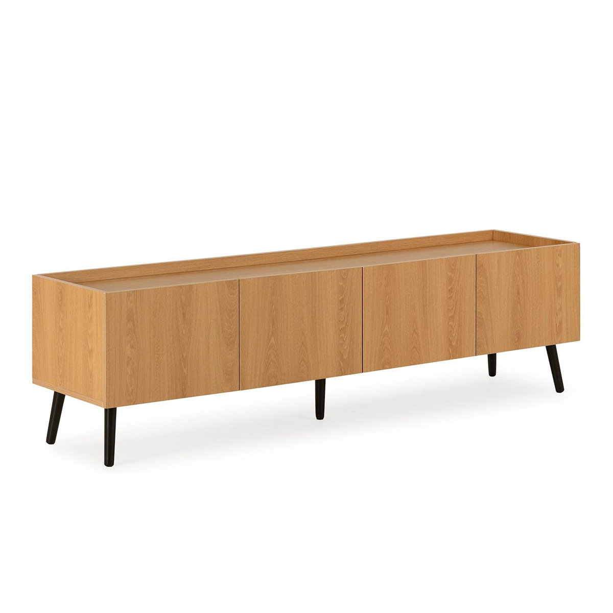 VS VENTA-STOCK Meuble Tv Siren 4 portes couleur Chêne