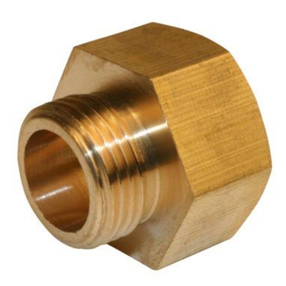 CENTRALE BRICO Mamelon à visser laiton M 20 x 27 pour tube en cuivre