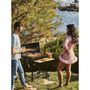 Voir la diapositive 3 : AAAAA Barbecue a charbon MIKE - 2 grilles acier chromé - Surface de cuisson : 71 x 35 cm - Noir