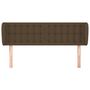 Voir la diapositive 3 : VIDAXL Tete de lit avec oreilles Marron fonce 147x23x78/88 cm Tissu