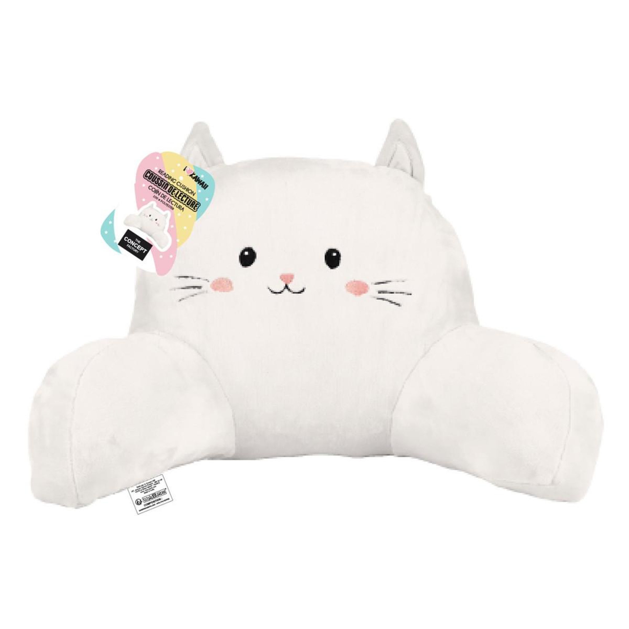 Voir la diapositive 5 : The concept Factory Coussin de lecture  kawaii  70cm crème