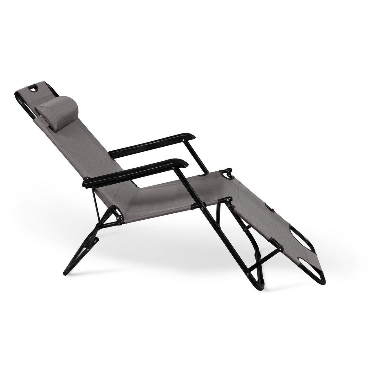 Inkazen Fauteuils relax 2 en 1 gris - Lot de 2