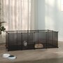 Voir la diapositive 1 : VIDAXL Cage pour petits animaux Noir 144x74x46,5 cm PP et Acier