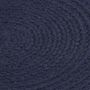 Voir la diapositive 3 : VIDAXL Napperons 4 pcs Bleu marine Plain 38 cm Rond Coton