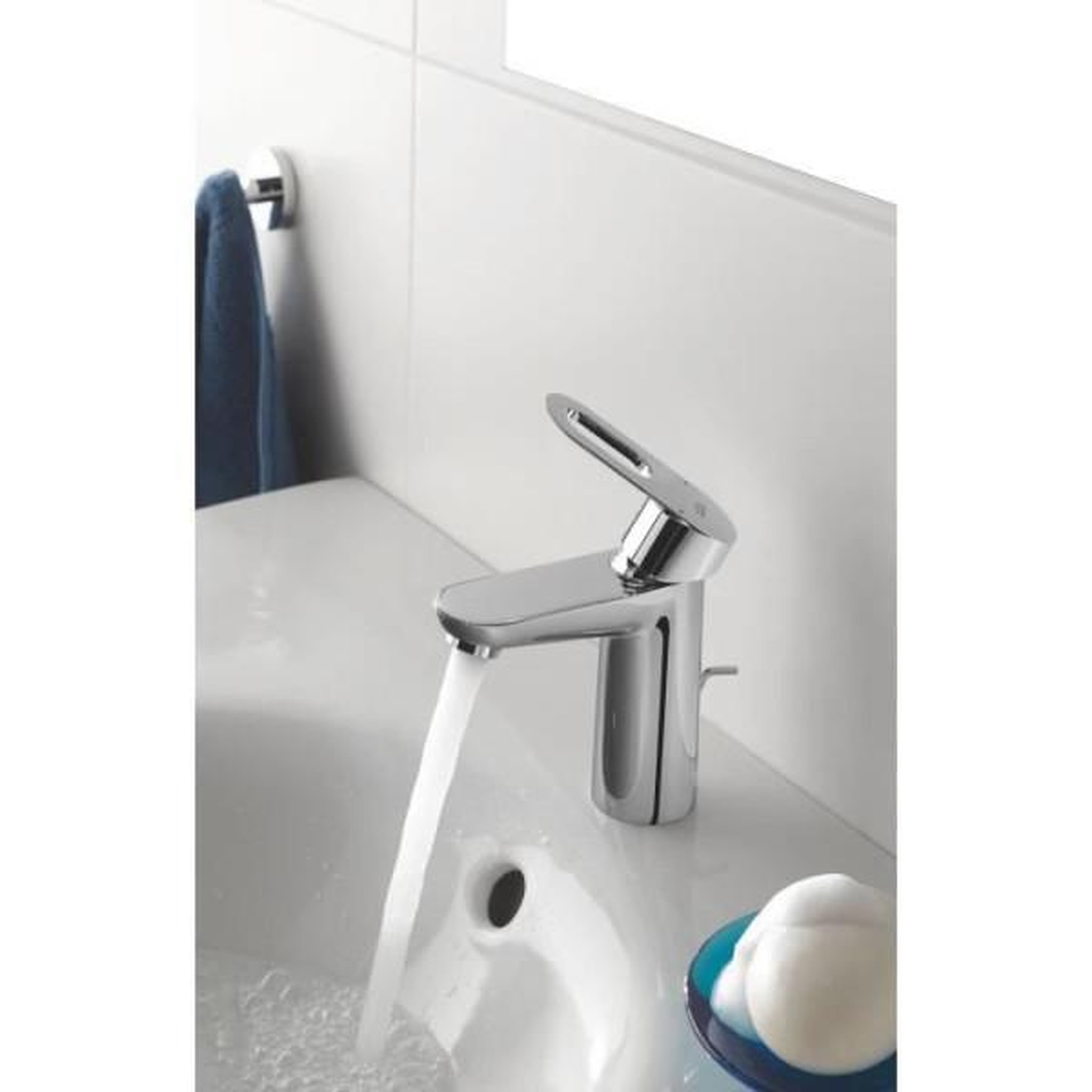 Voir la diapositive 2 : Grohe Mitigeur de lavabo monocommande Bauloop taille S - GROHE - 23335000