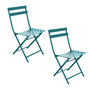 Voir la diapositive 1 : HESPERIDE Lot de 2 chaises de jardin pliables en métal Greensboro