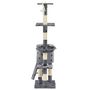 Voir la diapositive 5 : VIDAXL Arbre a chat avec griffoir en sisal 138 cm Gris Motif de pattes